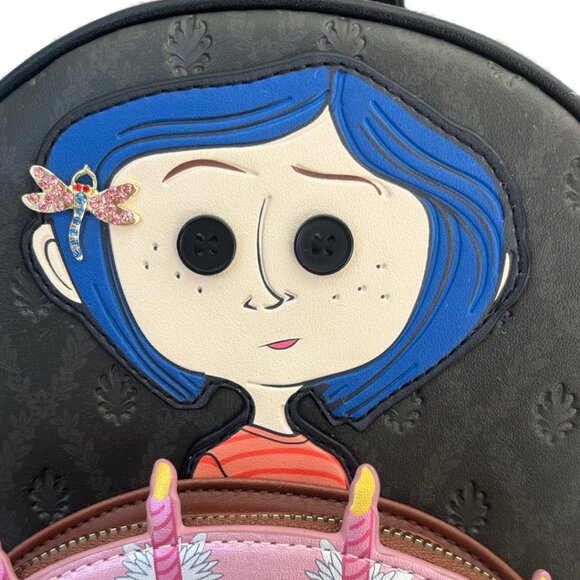 Her Universe Coraline Chase Mini Backpack 2024 Limited Edition Welcome Home Cake - Picture 5 of 12